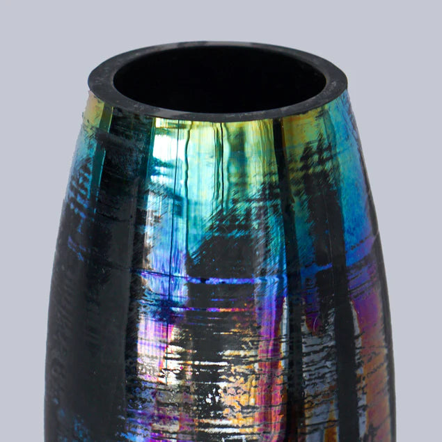 Rainbow Glass 8"H Vase By Gold Leaf Design Group | Vases | Modishstore - 3