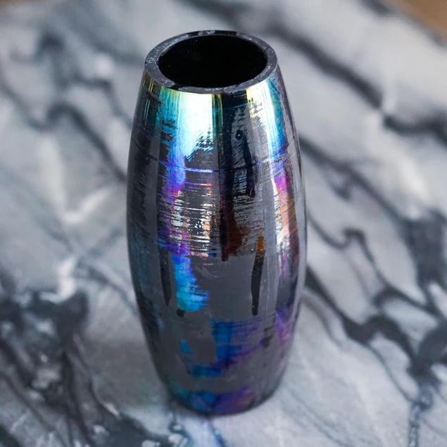 Rainbow Glass 8"H Vase By Gold Leaf Design Group | Vases | Modishstore