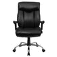 Flash Furniture GO-1235-BK-LEA-A-GG Hercules Series Black Leather Executive Swivel Office Chair With Adjustable Arms | Office Chairs | Modishstore-2