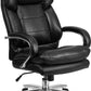 Flash Furniture Hercules Series GO-2078-LEA-GG Black Leather Executive Swivel Chair With Loop Arms | Office Chairs | Modishstore