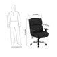 Flash Furniture GO-2149-GG Hercules Series Big & Tall, Black Fabric Executive Swivel Chair with Lumbar Knob | Office Chairs | Modishstore-5