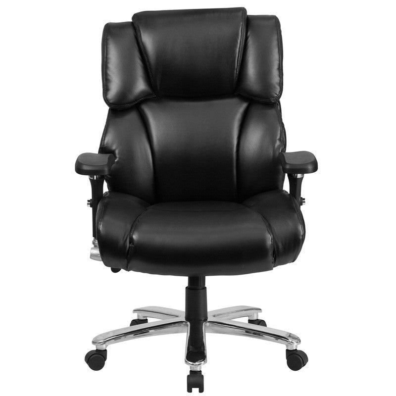 Flash Furniture GO-2149-LEA-GG Hercules Series, Black Leather Executive Swivel Chair | Office Chairs | Modishstore-2