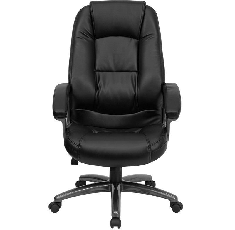Flash Furniture GO-7145-BK-GG High Back Black Leather Executive Swivel Office Chair | Office Chairs | Modishstore - 3