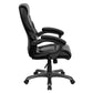 Flash Furniture GO-724H-BK-LEA-GG High Back Black Leather Overstuffed Executive Swivel Office Chair | Office Chairs | Modishstore - 4