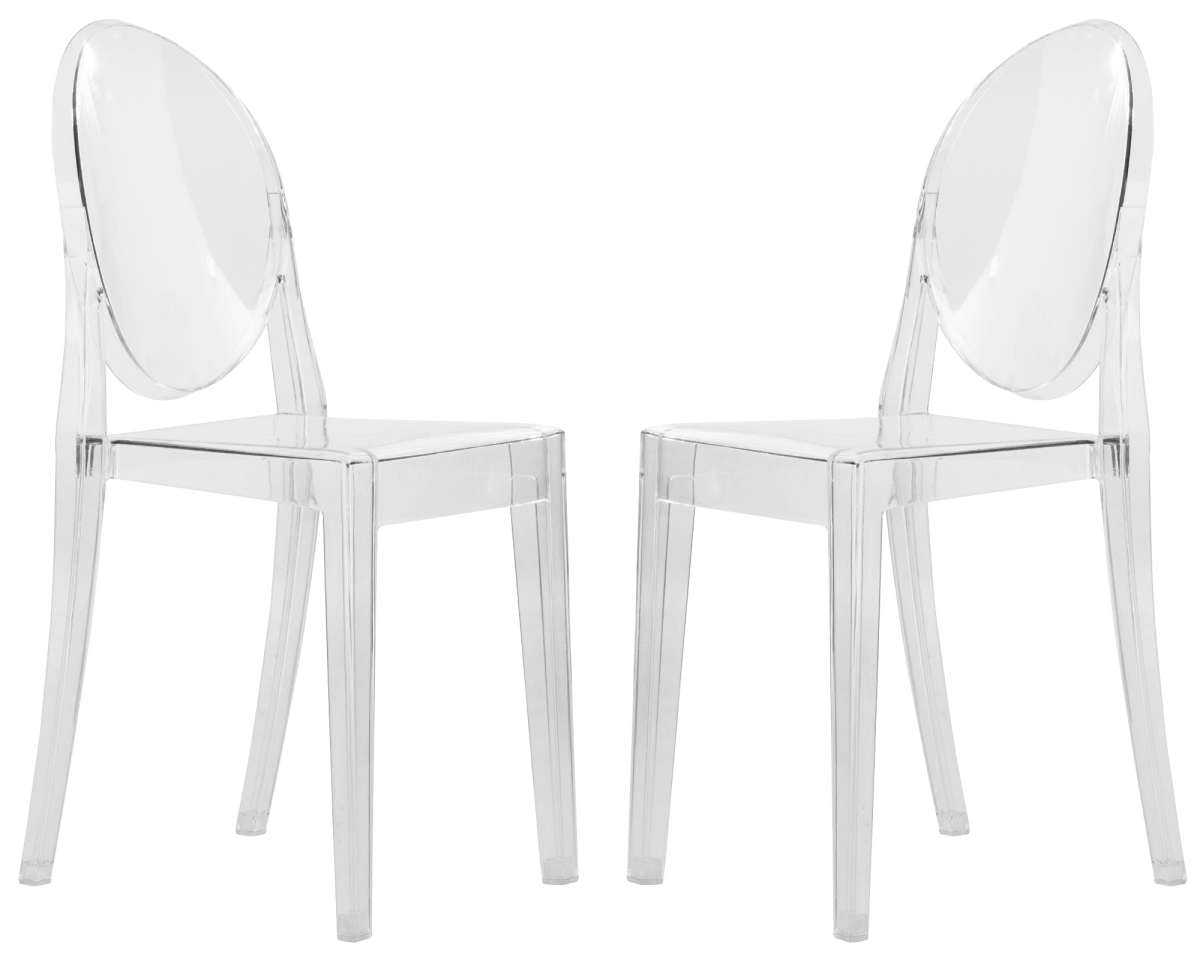 LeisureMod Marion Transparent Acrylic Modern Chair, Set of 2 | Dining Chairs | Modishstore - 6