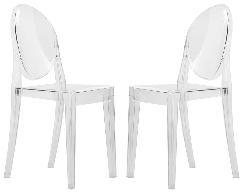 LeisureMod Marion Transparent Acrylic Modern Chair, Set of 2 | Dining Chairs | Modishstore - 6