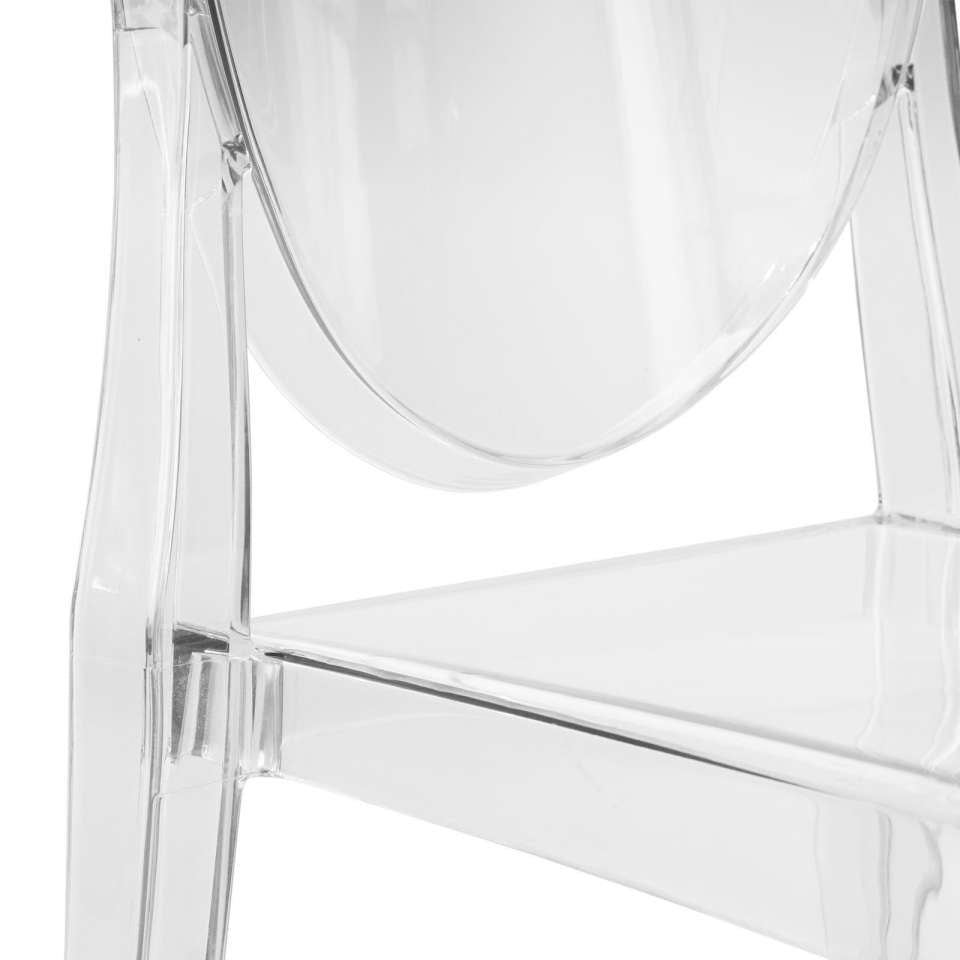 LeisureMod Marion Transparent Acrylic Modern Chair, Set of 2 | Dining Chairs | Modishstore - 3