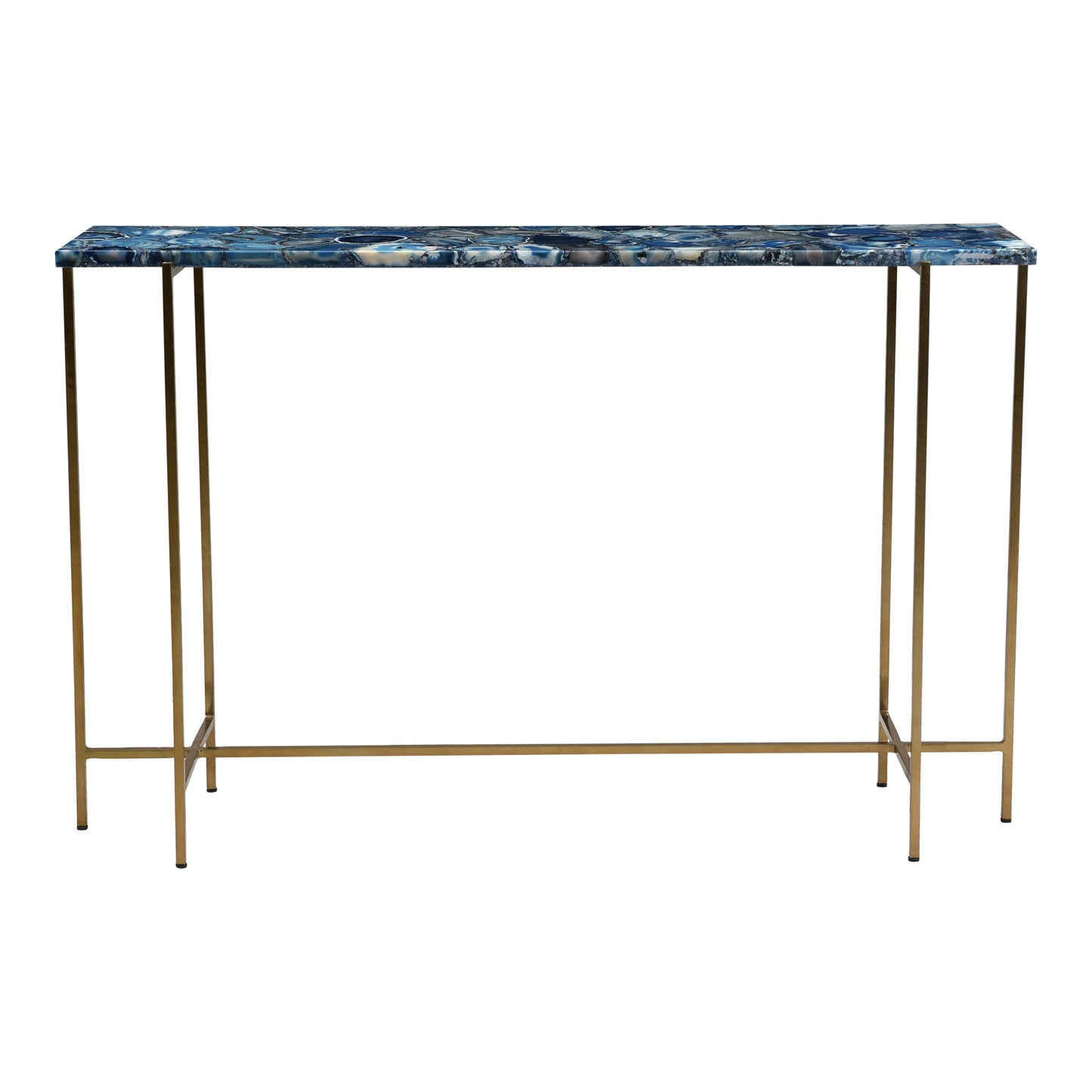 BLUE AGATE CONSOLE TABLE | Modishstore | Console Tables