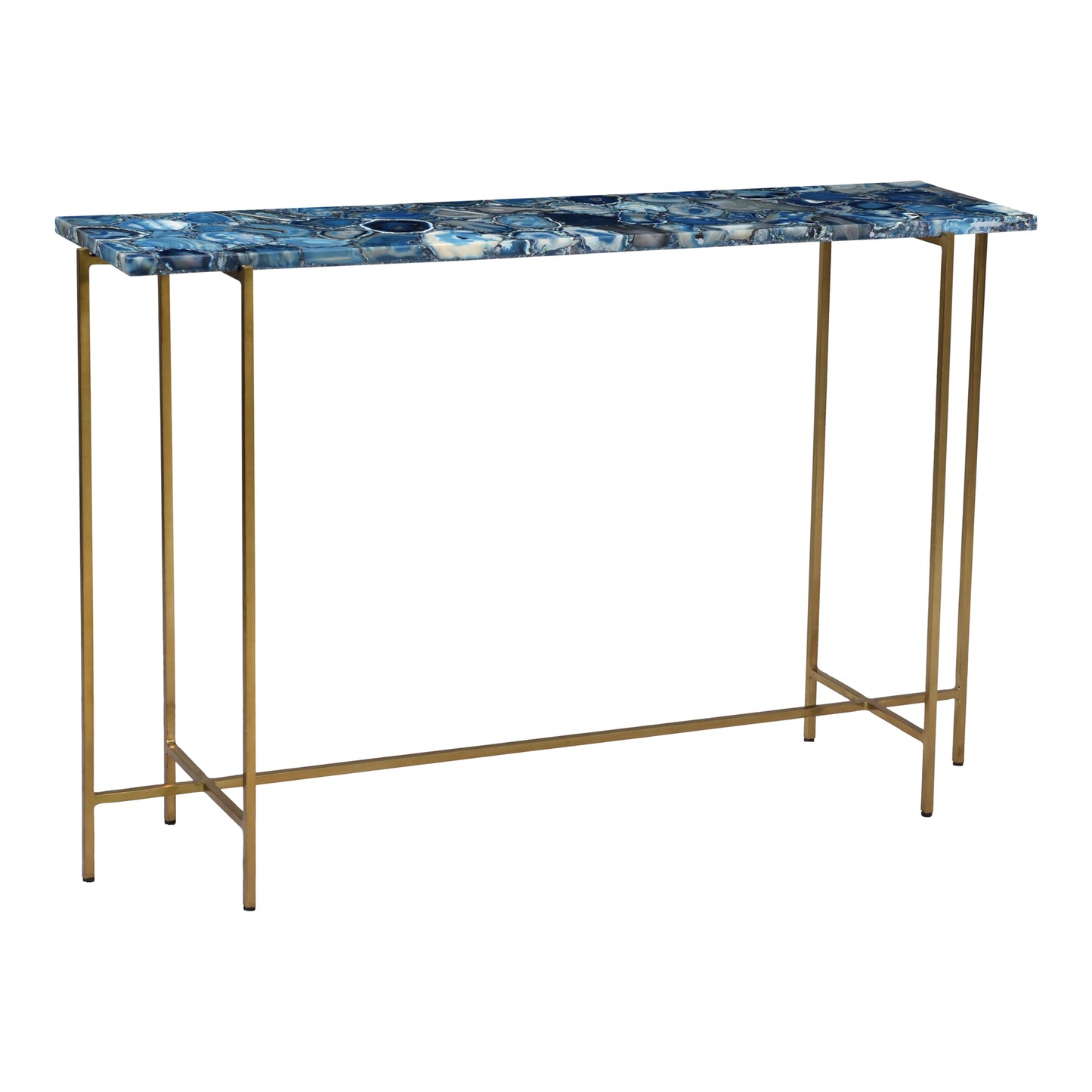 BLUE AGATE CONSOLE TABLE | Modishstore | Console Tables-3