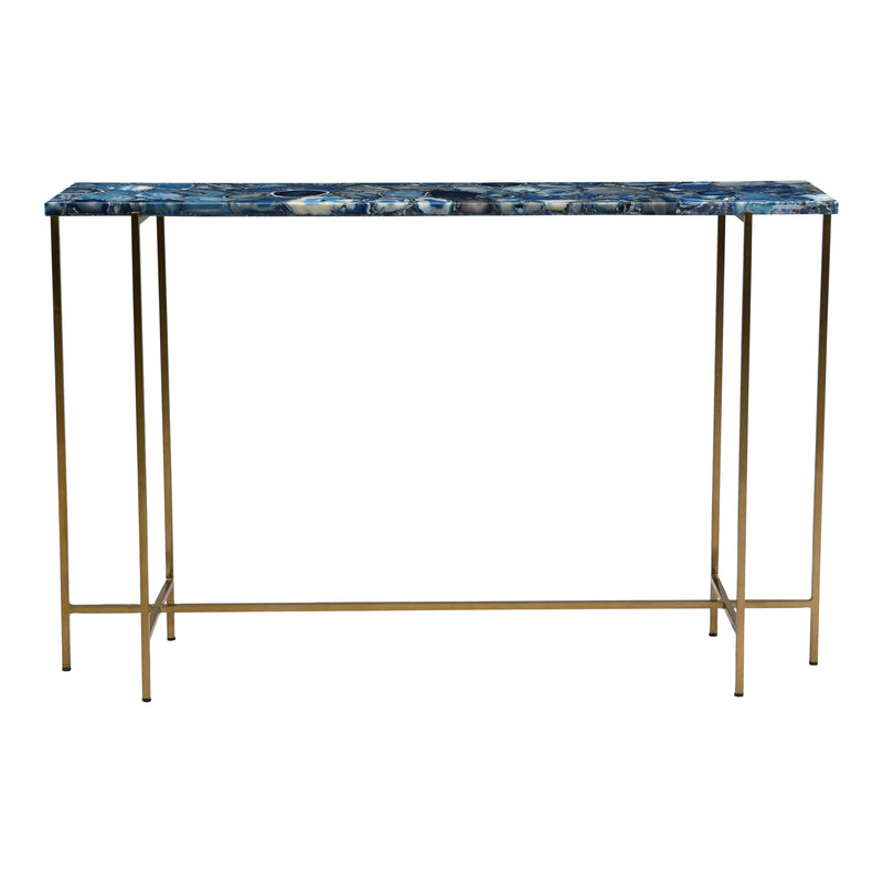BLUE AGATE CONSOLE TABLE | Modishstore | Console Tables