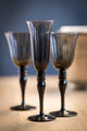 Vagabond Vintage Champagne / Wine Glass in Smoke - Set of 6 | Modishstore | Drinkware