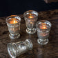 Vagabond Vintage Pedestal Candle Holder in Silver Finish - Set of 6 | Modishstore | Candle Holders