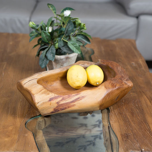 Garden Age Supply Habini Teak Rectangular Bowl Set Of 3 | Decorative Bowls | 47513 |  Modishstore 
