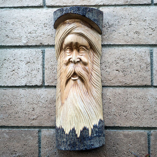 Garden Age Supply Oldman in Crocodile Wood  Set Of 2 | Wall Decor | 49095 |  Modishstore 