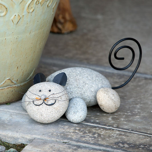 Garden Age Supply Stone Laying Cat | Sculptures | 60125 |  Modishstore 