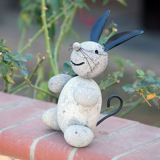 Garden Age Supply Stone Rabbit Set Of 4 | Sculptures | 60123 |  Modishstore 