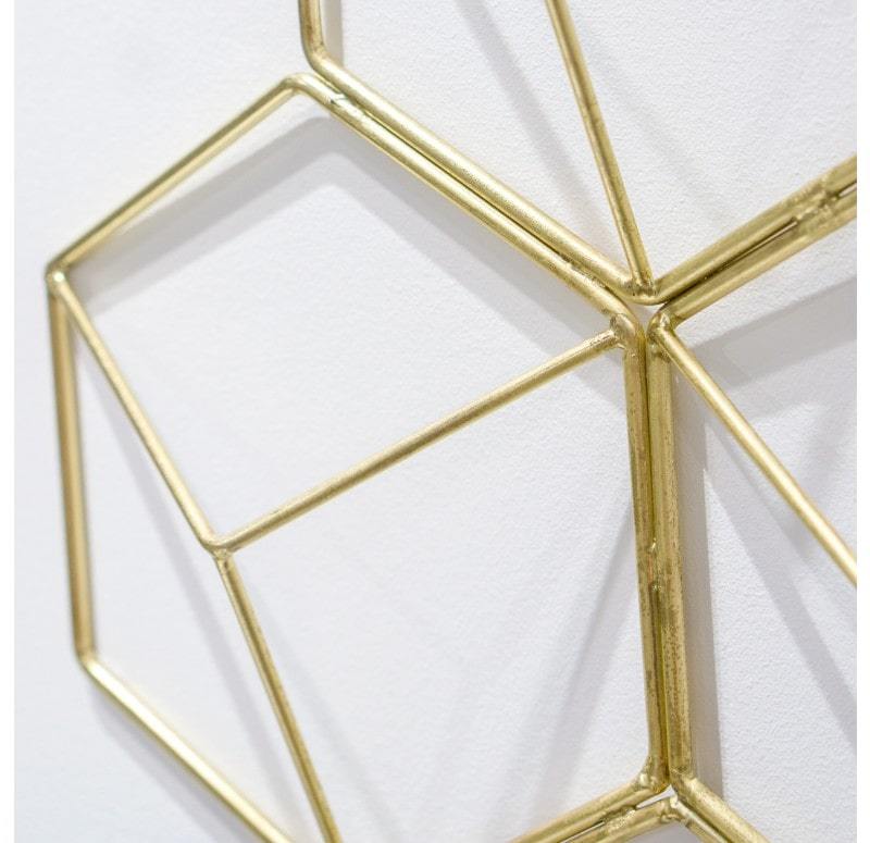 Gold Leaf Design Group Hex-Grid Wall Art - Set of 2 | Wall Decor | Modishstore-4