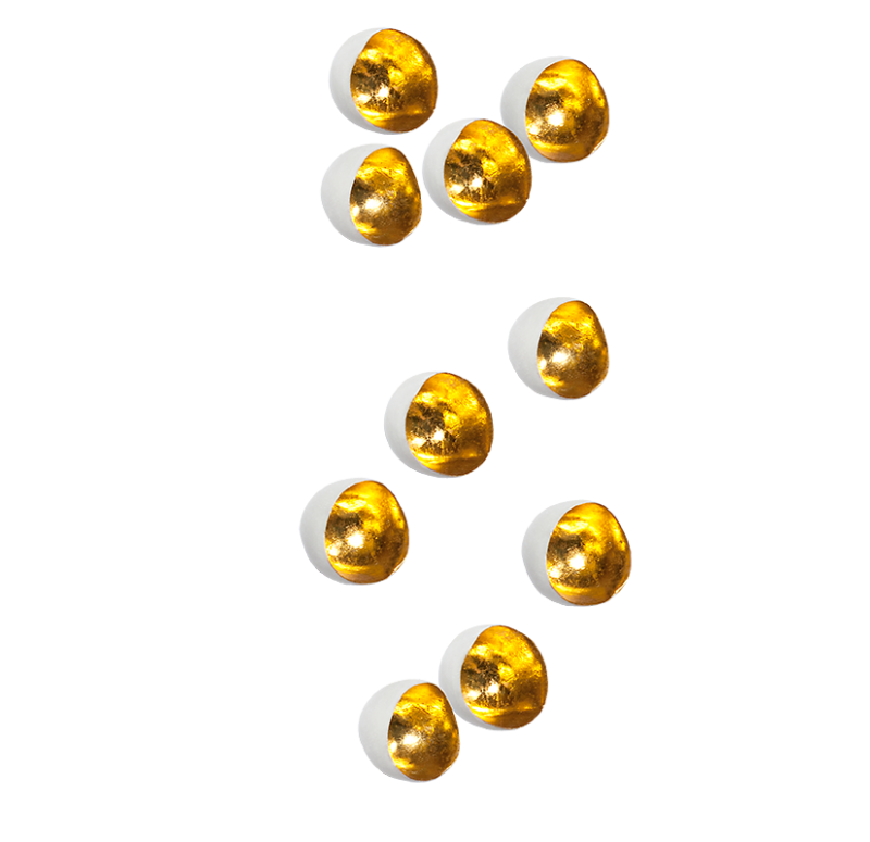 Gold Leaf Design Group Seed Wall Play - Gold set of 20 | Wall Decor | Modishstore - 3