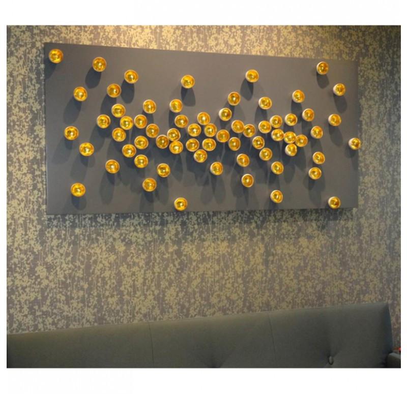 Gold Leaf Design Group Seed Wall Play - Gold set of 20 | Wall Decor | Modishstore - 4