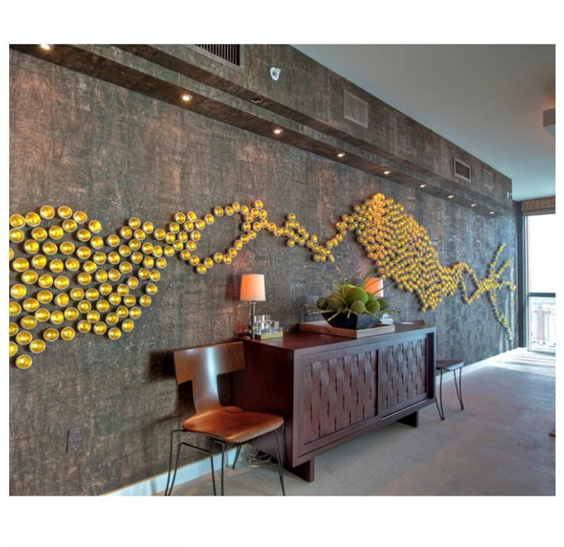 Gold Leaf Design Group Seed Wall Play - Gold set of 10 | Wall Decor | Modishstore