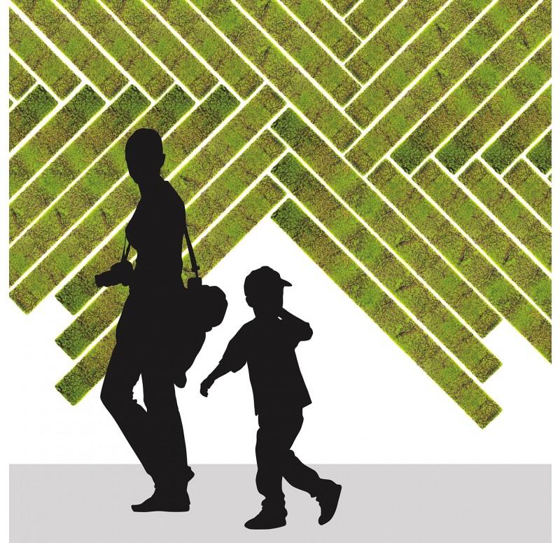 Green Wall, 'New Moss', Strip by Gold Leaf Design Group | Green Wall | Modishstore - 4