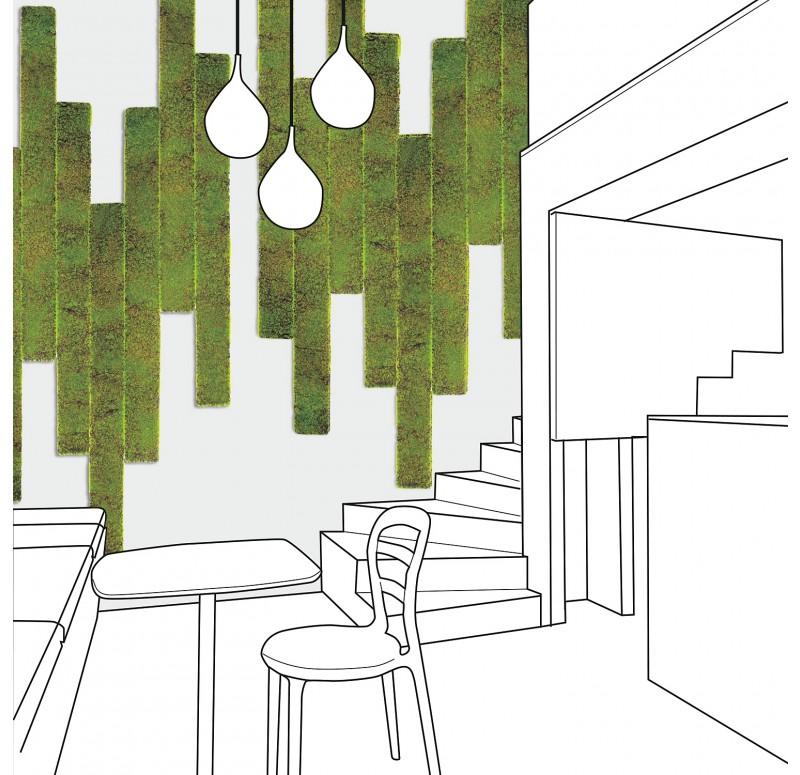 Green Wall, 'New Moss', Strip by Gold Leaf Design Group | Green Wall | Modishstore - 5