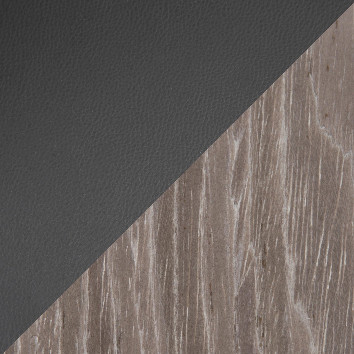 Grotto 25" Mid-Century Modern Fixed Height Counter Stool with Swivel in Light Grey Wood and Black Faux Leather By LumiSource - Set of 2 | Counter Stools | Modishstore - 5