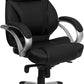 Flash Furniture H-9626L-2-GG High Back Black Leather Executive Swivel Office Chair | Office Chairs | Modishstore