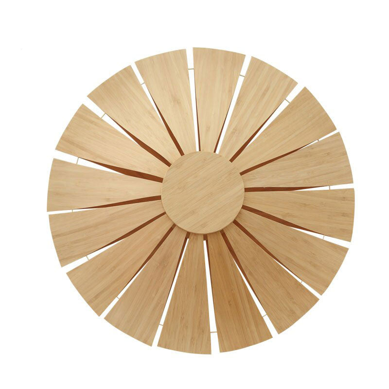 Bamboo Round Flower Wall Lamp By Artisan Living-3