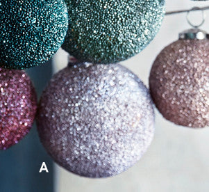 Roost Sparkle Ball Ornaments - Set Of 18