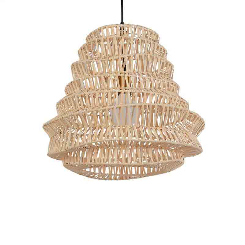 Handmade Wicker Rattan Shade Pendant Light By Artisan Living-2