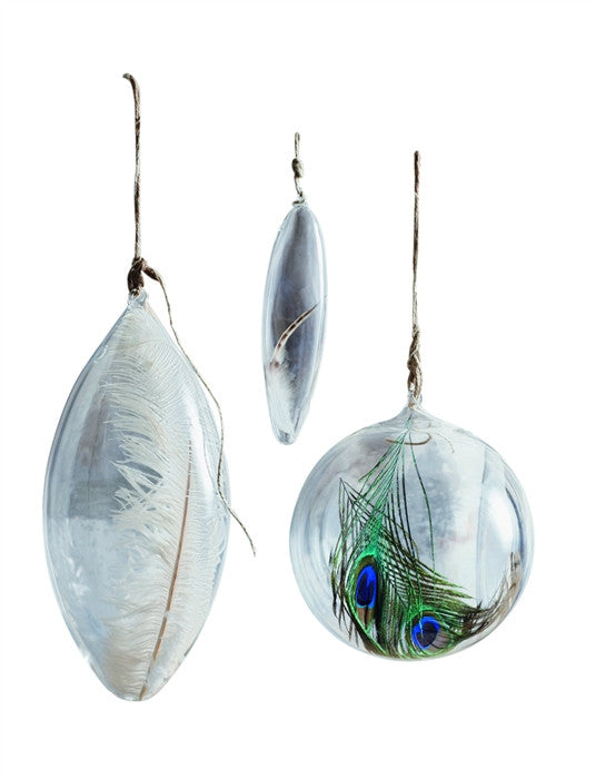 Roost Floating Feather Ornaments - Large - Set Of 3