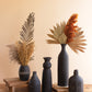 Set Of Five Modern Black Clay Vases | Vases |  Modishstore 