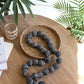 Black Clay Tabletop Beads By Kalalou | Garland & Wreath | Modishstore
