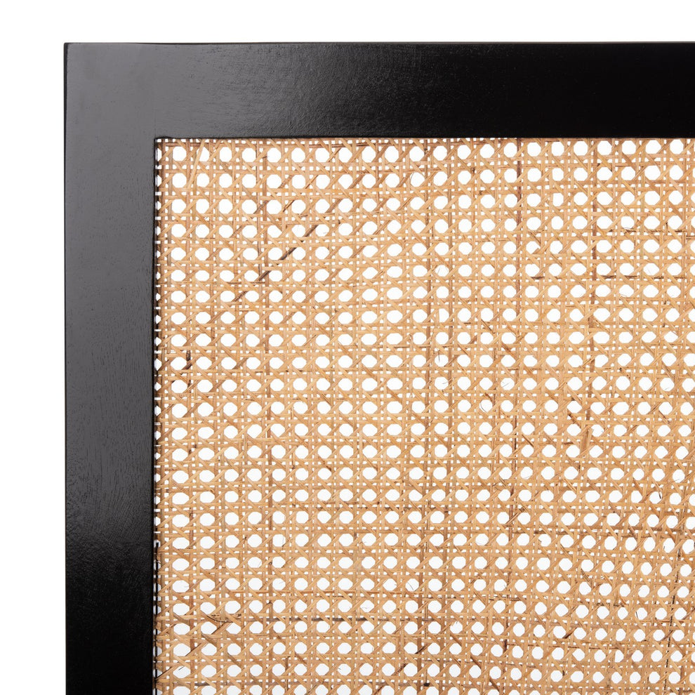 Safavieh Vienna Cane Headboard Full Size - Black | Headboards | Modishstore - 5
