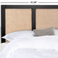 Safavieh Vienna Cane Headboard Twin Size - Black | Headboards | Modishstore - 4