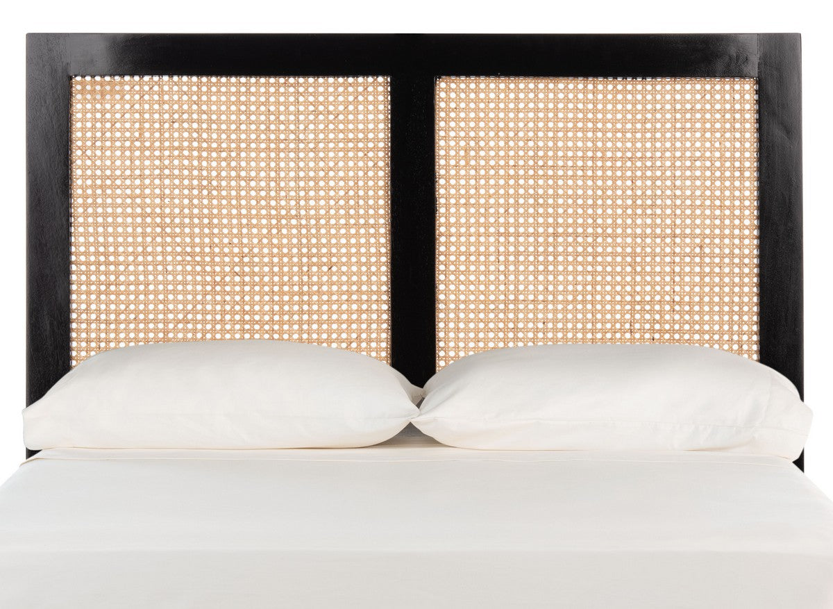 Safavieh Vienna Cane Headboard Twin Size - Black | Headboards | Modishstore - 2