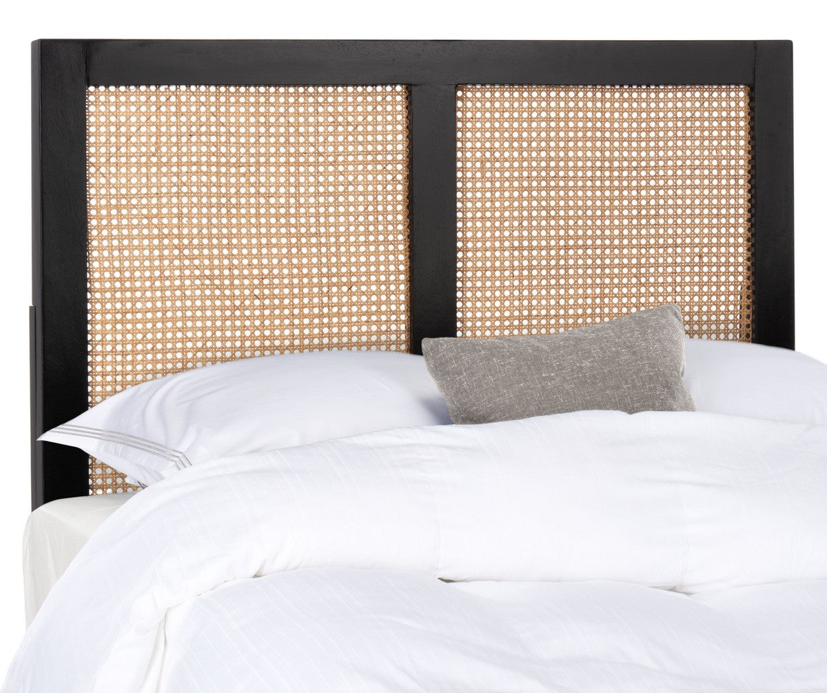 Safavieh Vienna Cane Headboard Twin Size - Black | Headboards | Modishstore - 3