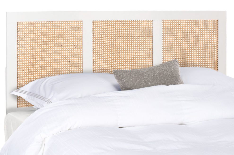 Safavieh Vienna Cane Headboard Queen Size - White | Headboards | Modishstore - 2
