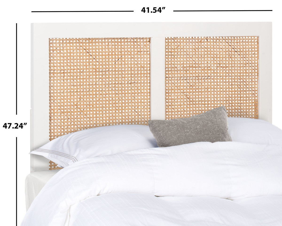 Safavieh Vienna Cane Headboard Twin Size - White | Headboards | Modishstore - 4