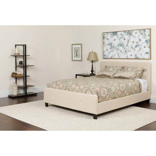 Flash Furniture Tribeca Twin Size Tufted Upholstered Platform Bed | Beds | Modishstore