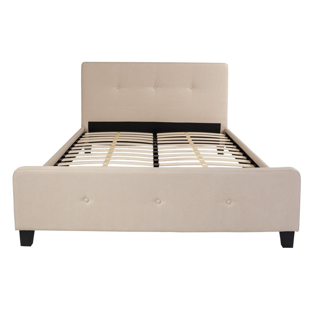 Flash Furniture Tribeca Queen Size Tufted Upholstered Platform Bed | Beds | Modishstore-7
