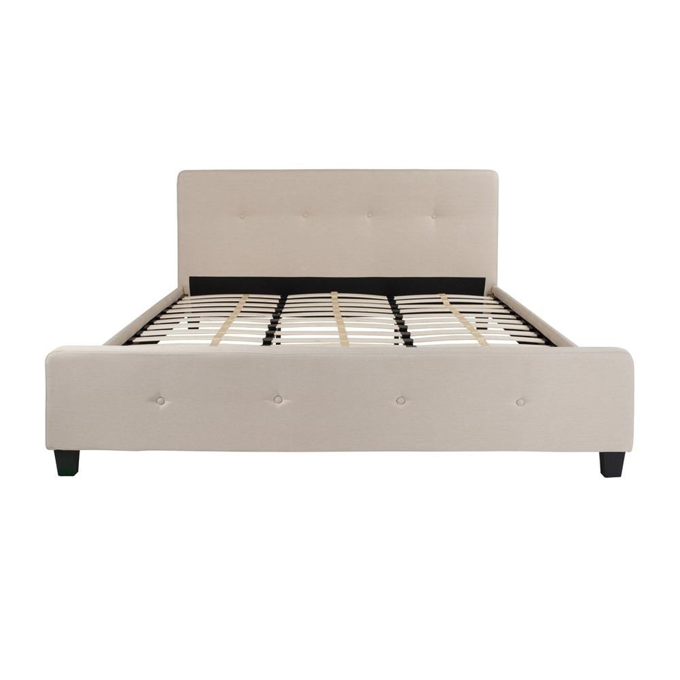 Flash Furniture Tribeca King Size Tufted Upholstered Platform Bed | Beds | Modishstore - 7