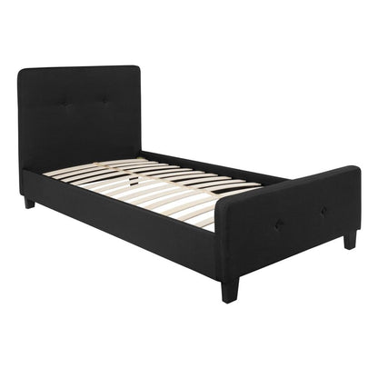 Flash Furniture Tribeca Twin Size Tufted Upholstered Platform Bed | Beds | Modishstore - 3