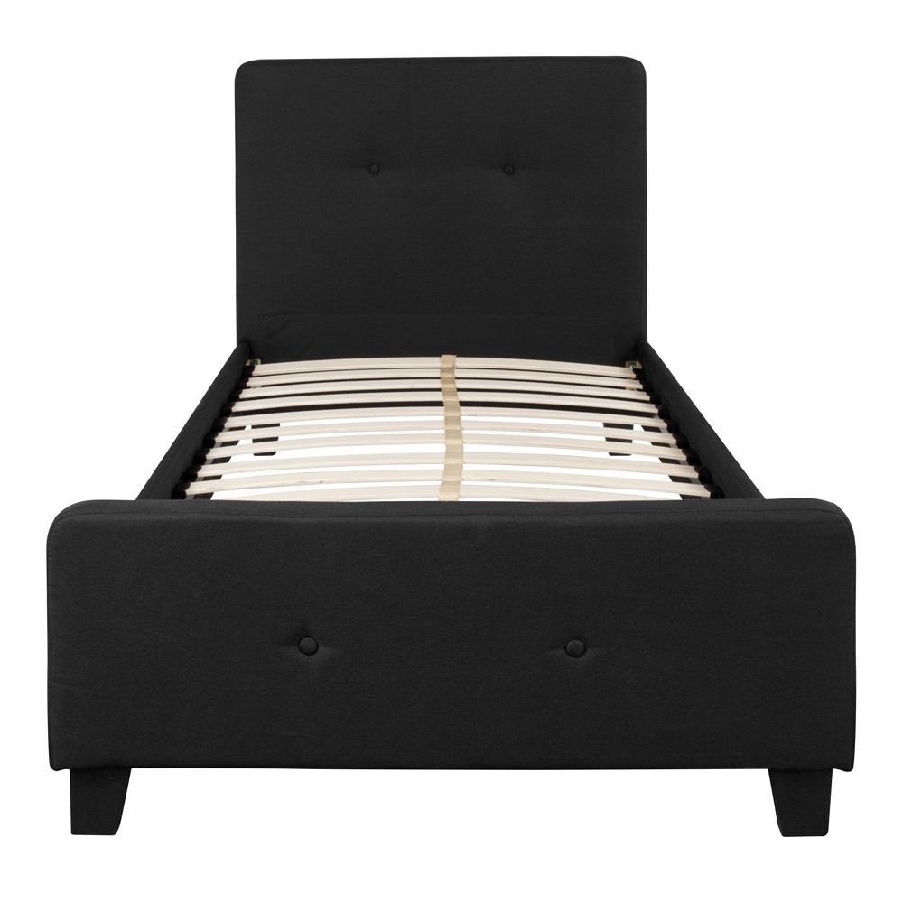 Flash Furniture Tribeca Twin Size Tufted Upholstered Platform Bed | Beds | Modishstore-10