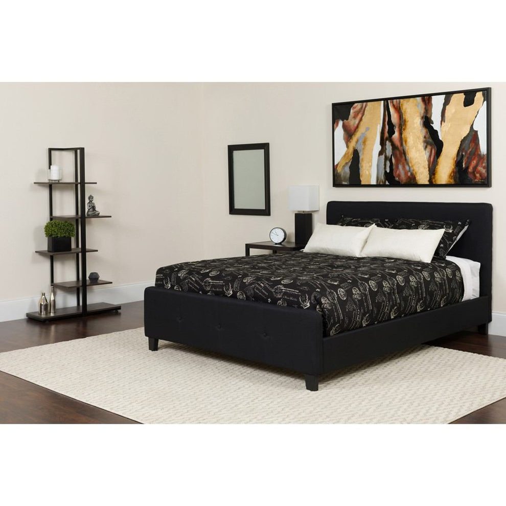 Flash Furniture Tribeca King Size Tufted Upholstered Platform Bed | Beds | Modishstore - 6