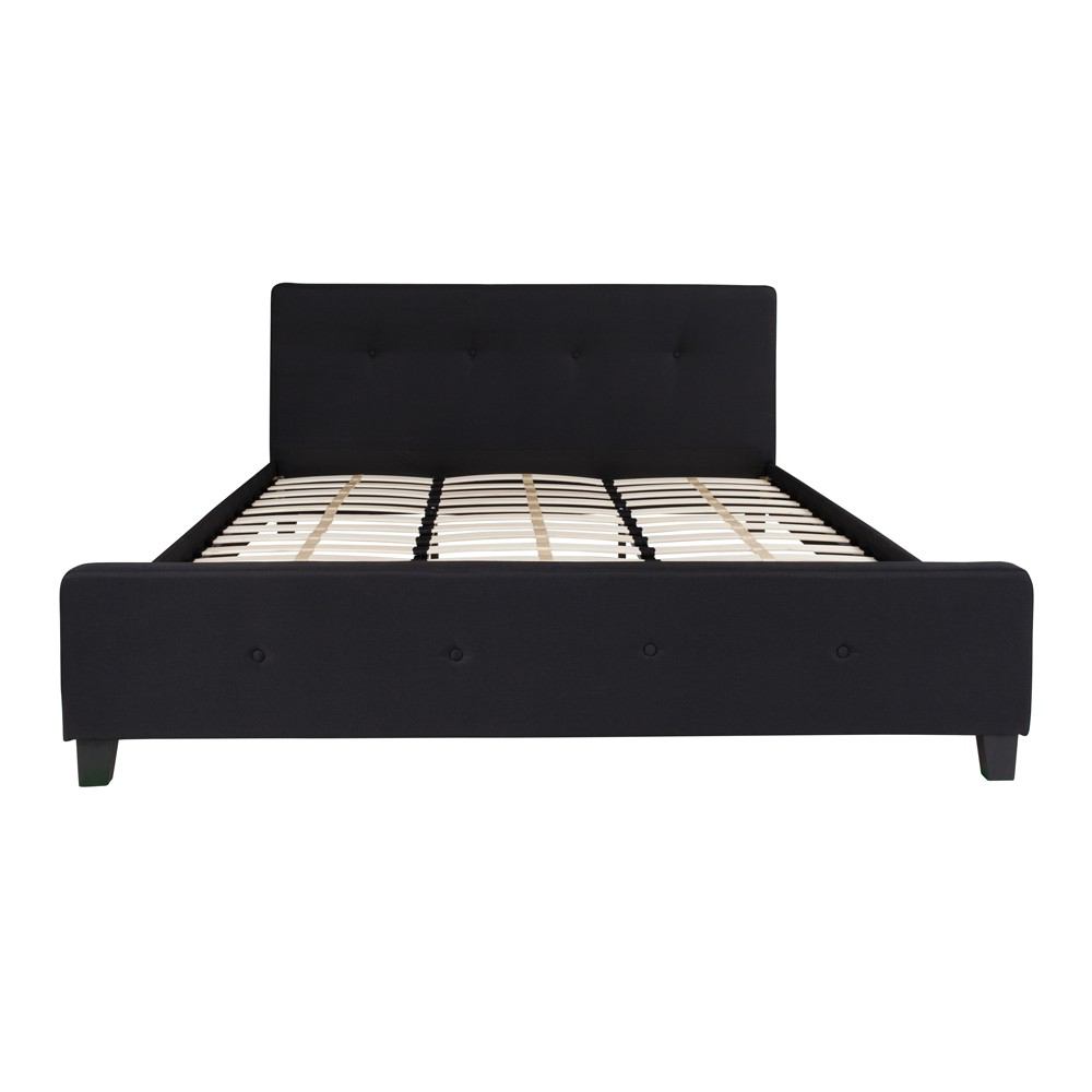 Flash Furniture Tribeca King Size Tufted Upholstered Platform Bed | Beds | Modishstore-10