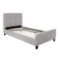 Flash Furniture Tribeca Twin Size Tufted Upholstered Platform Bed | Beds | Modishstore-5