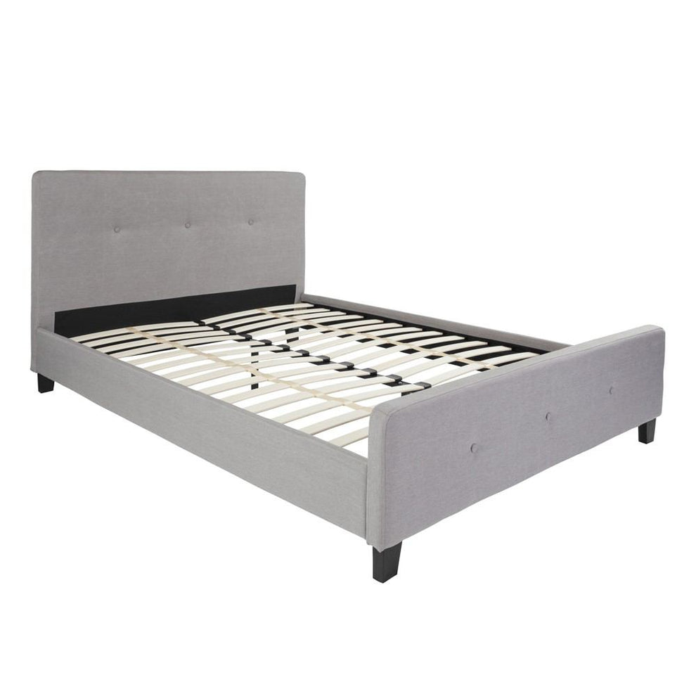 Flash Furniture Tribeca Queen Size Tufted Upholstered Platform Bed | Beds | Modishstore - 5