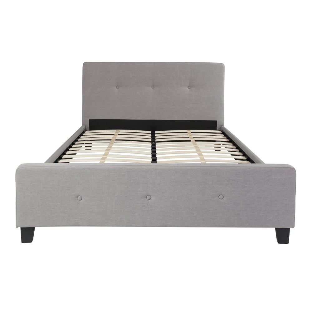 Flash Furniture Tribeca Queen Size Tufted Upholstered Platform Bed | Beds | Modishstore-11